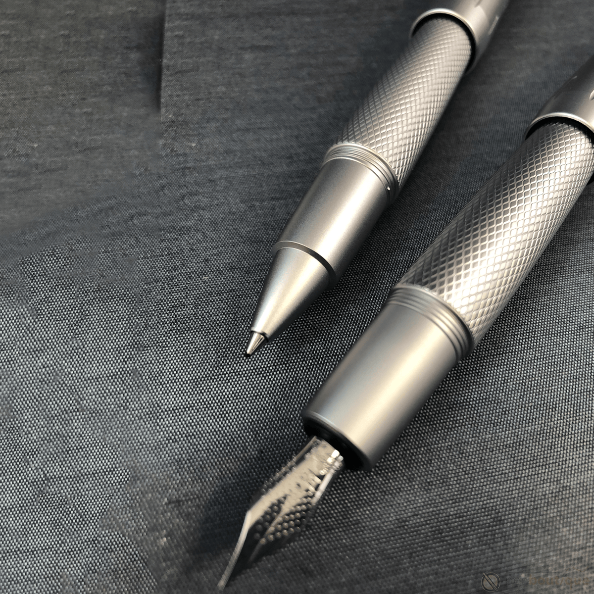 Faber-Castell Design E-Motion Fountain Pen - Pure Silver - Pen Boutique Ltd