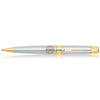 Sheaffer 300 Ballpoint Pen - Brushed Chrome - Gold Trim - Pen Boutique Ltd