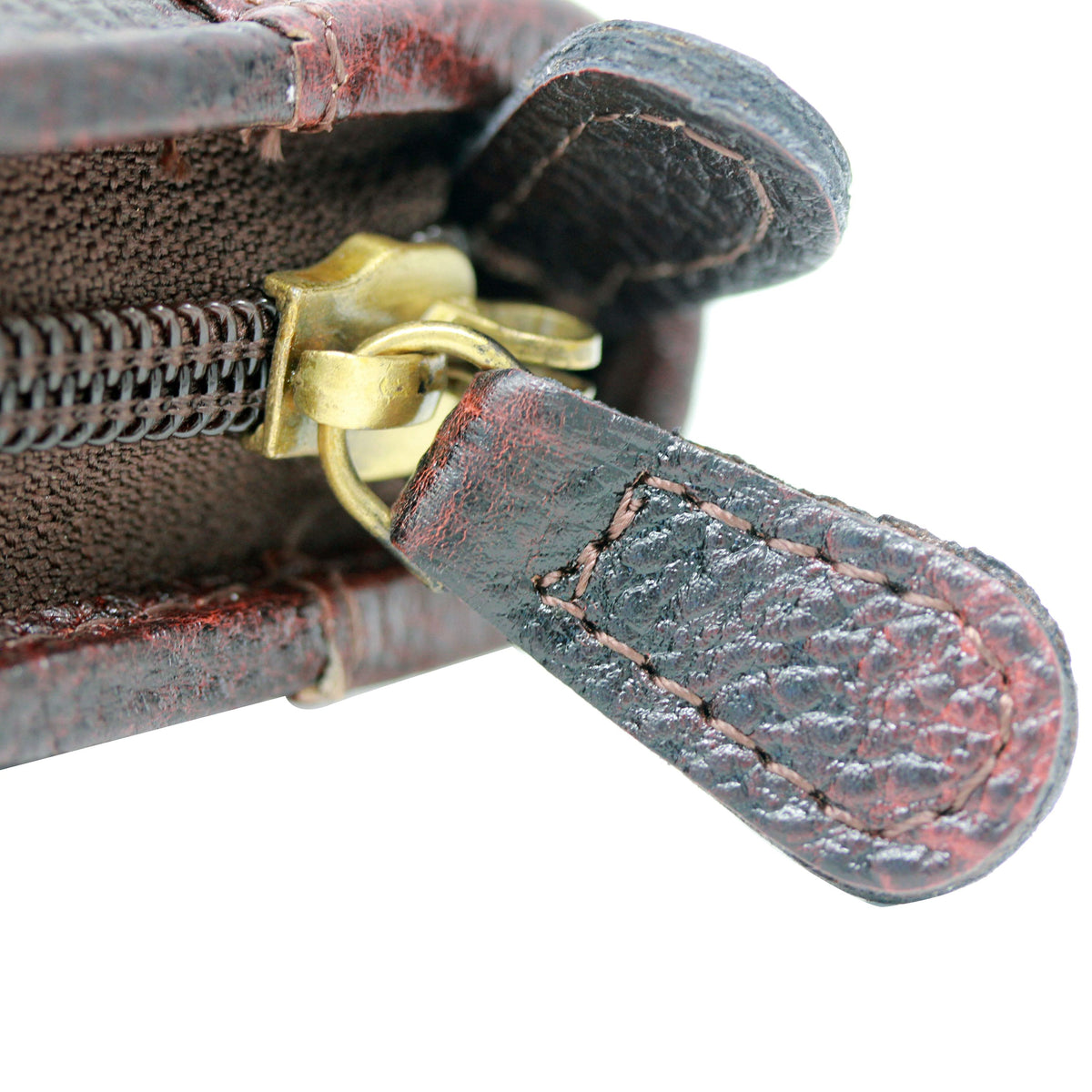 Yak Leather Premium Leather 24 Pen Case - Brown - Pen Boutique Ltd
