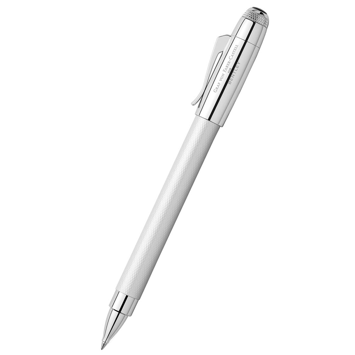Graf von Faber-Castell Bentley Rollerball Pen - White Satin - Pen Boutique Ltd