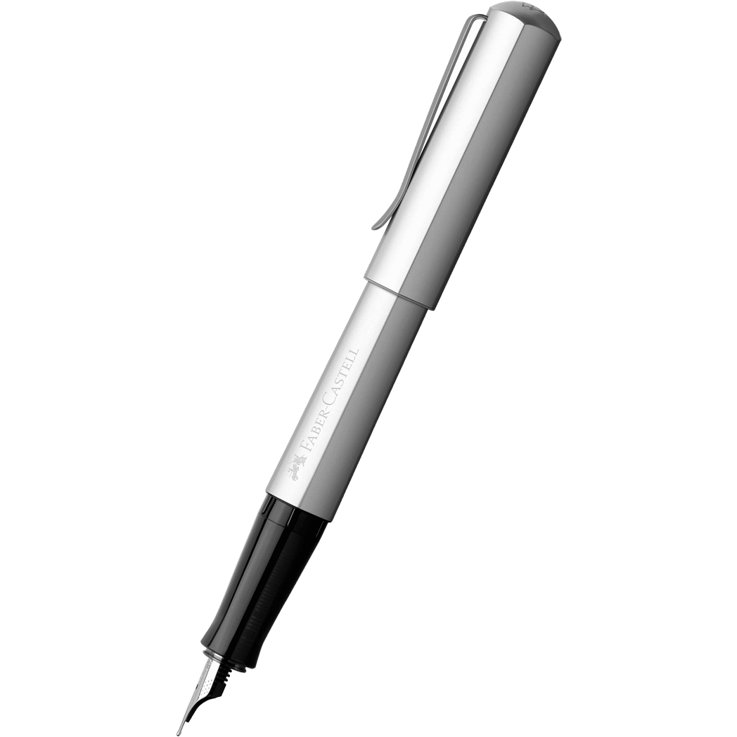 Faber-Castell Hexo Fountain Pen - Silver - Pen Boutique Ltd