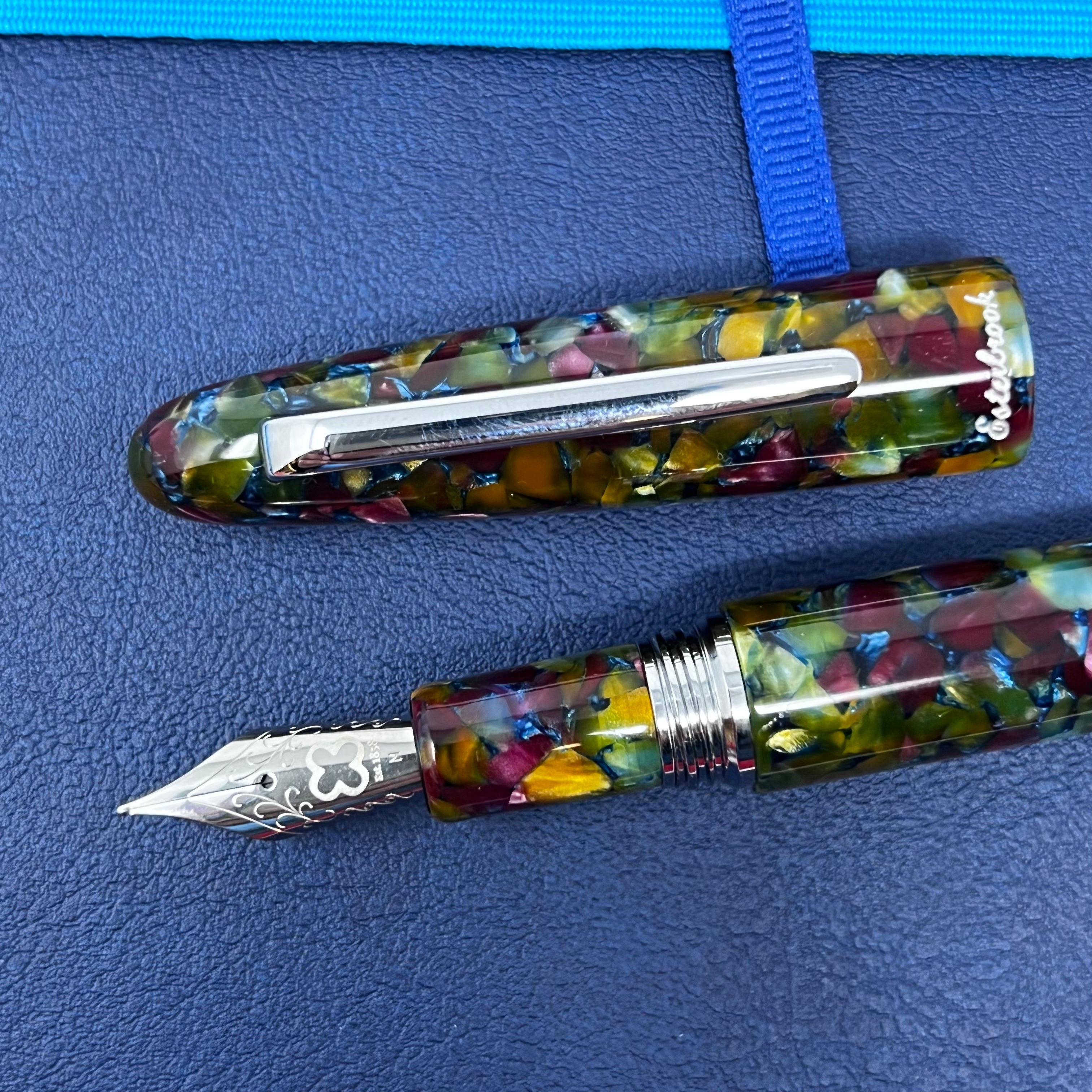 Esterbrook Estie Fountain Pen - Botanical Garden - Palladium (Oversized)-Pen Boutique Ltd
