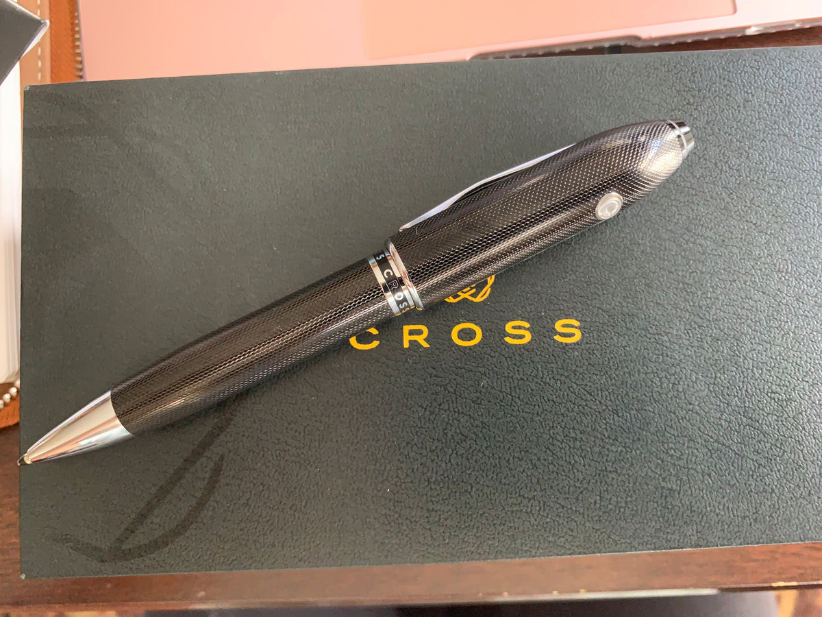 Cross Peerless TrackR Ballpoint Pen - Carbon Black - Pen Boutique Ltd