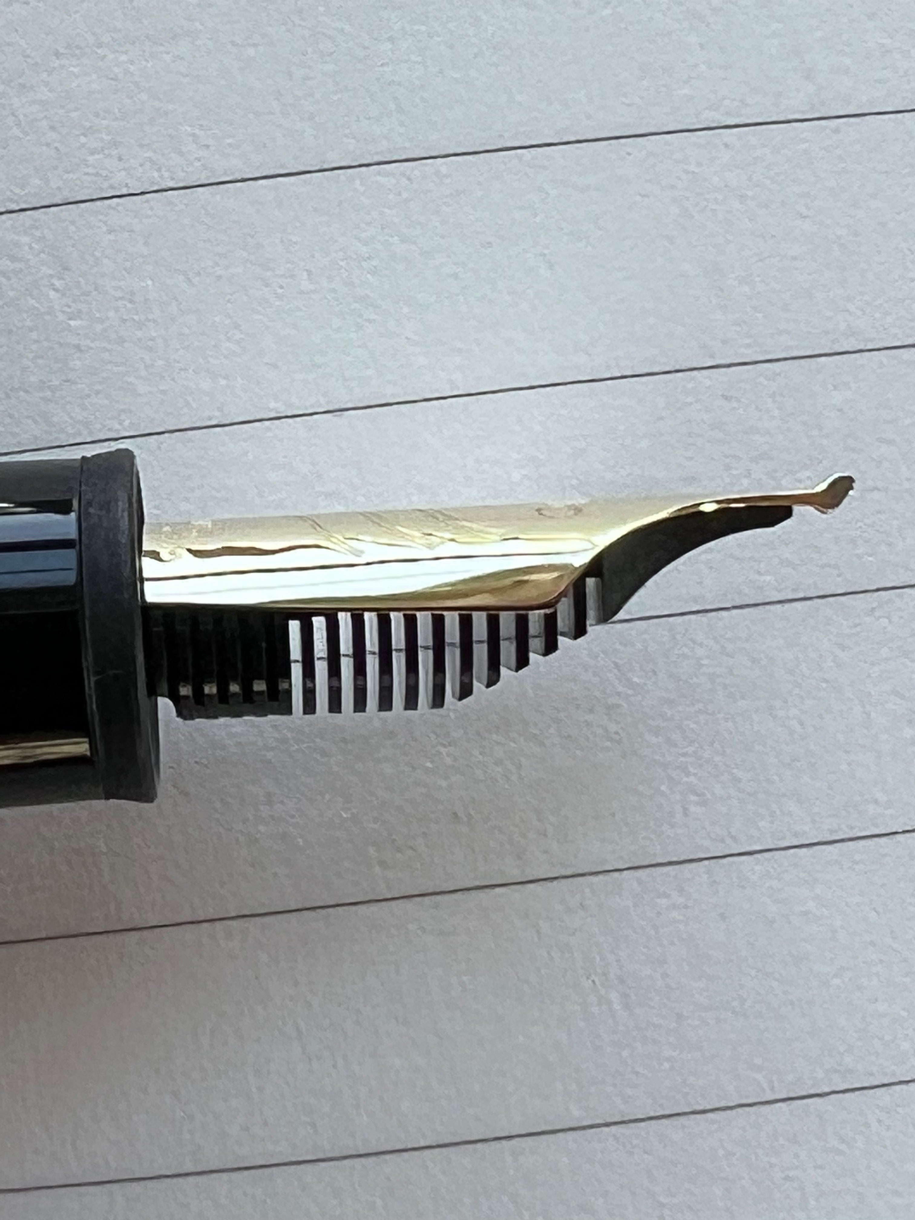 Montblanc Meisterstuck Calligraphy Fountain Pen - 149 Black - Curved Nib-Pen Boutique Ltd