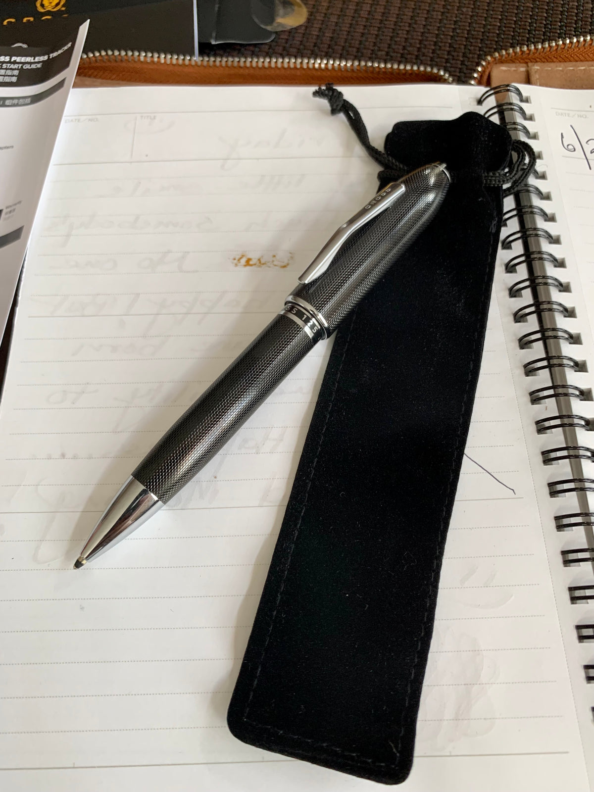 Cross Peerless TrackR Ballpoint Pen - Carbon Black - Pen Boutique Ltd