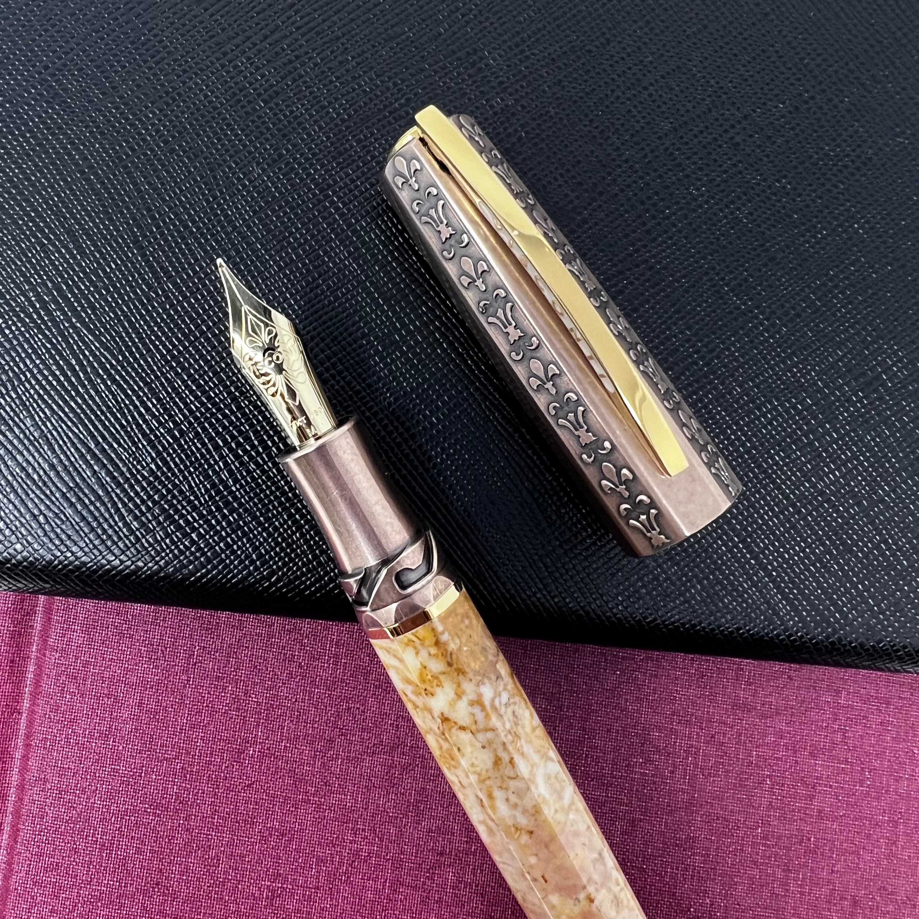 Visconti Medici Il Magnifico Fountain Pen - Egyptian Marble (Limited Edition)-Pen Boutique Ltd