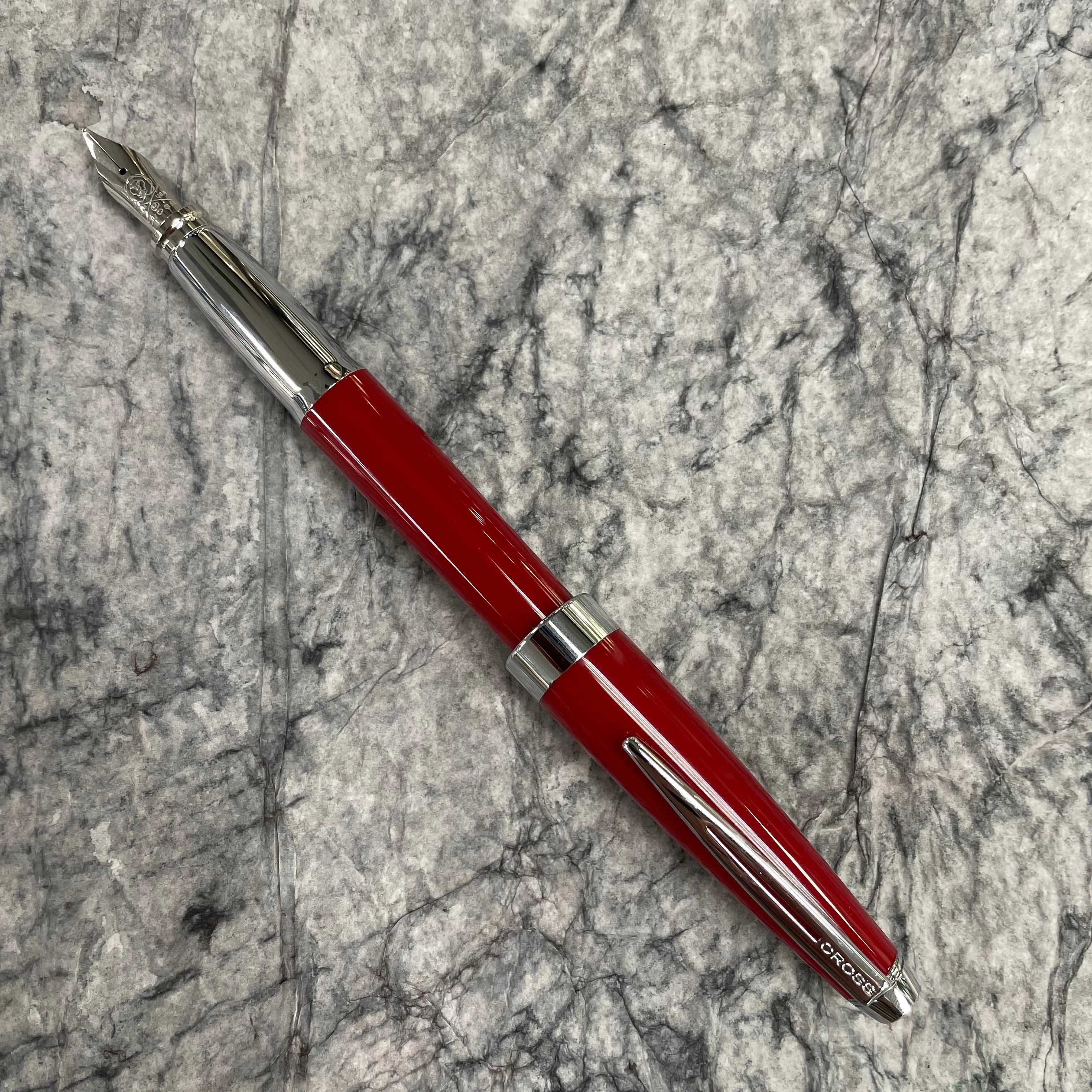 Cross Aventura Fountain Pen - Fire Engine Red-Pen Boutique Ltd