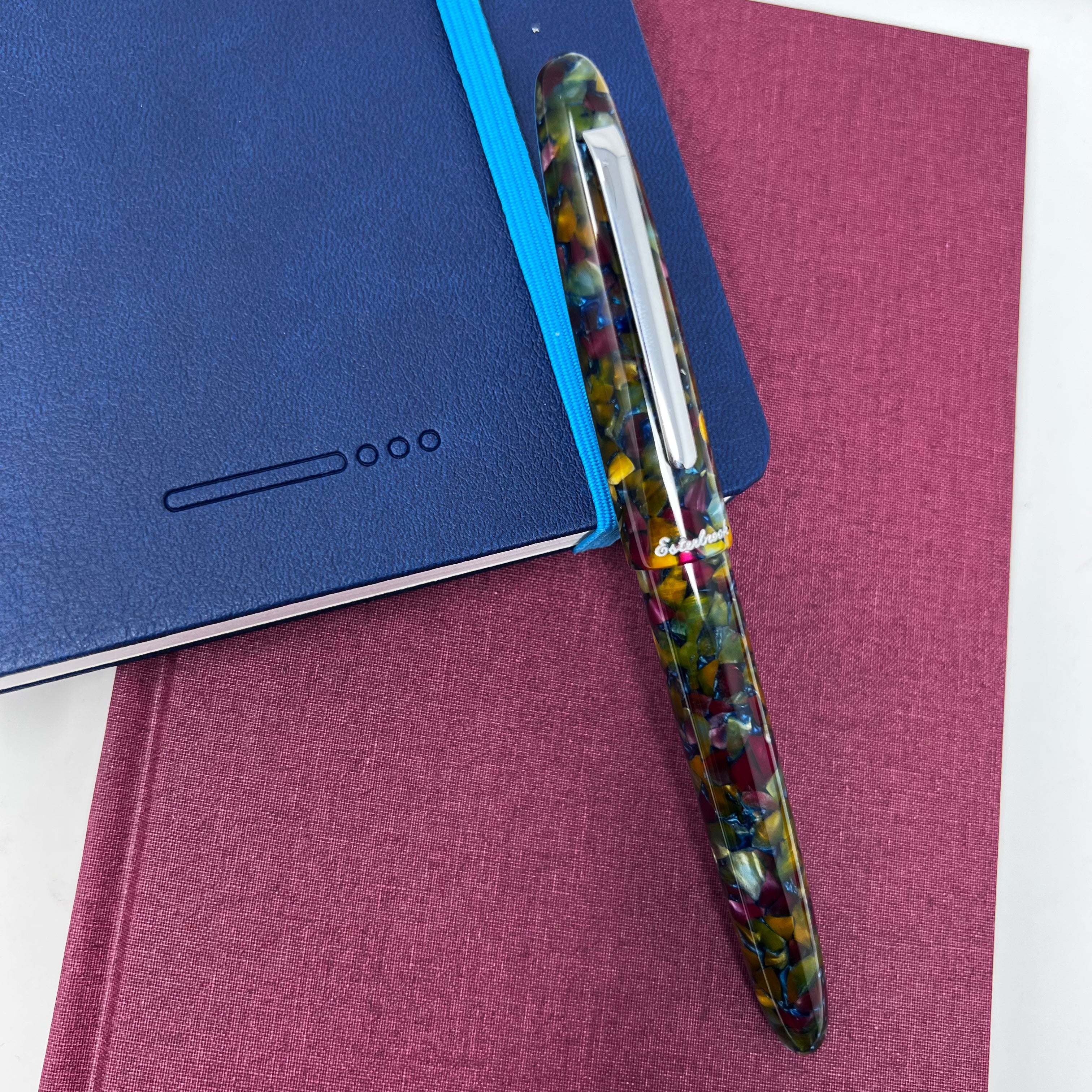 Esterbrook Estie Fountain Pen - Botanical Garden - Palladium (Oversized)-Pen Boutique Ltd