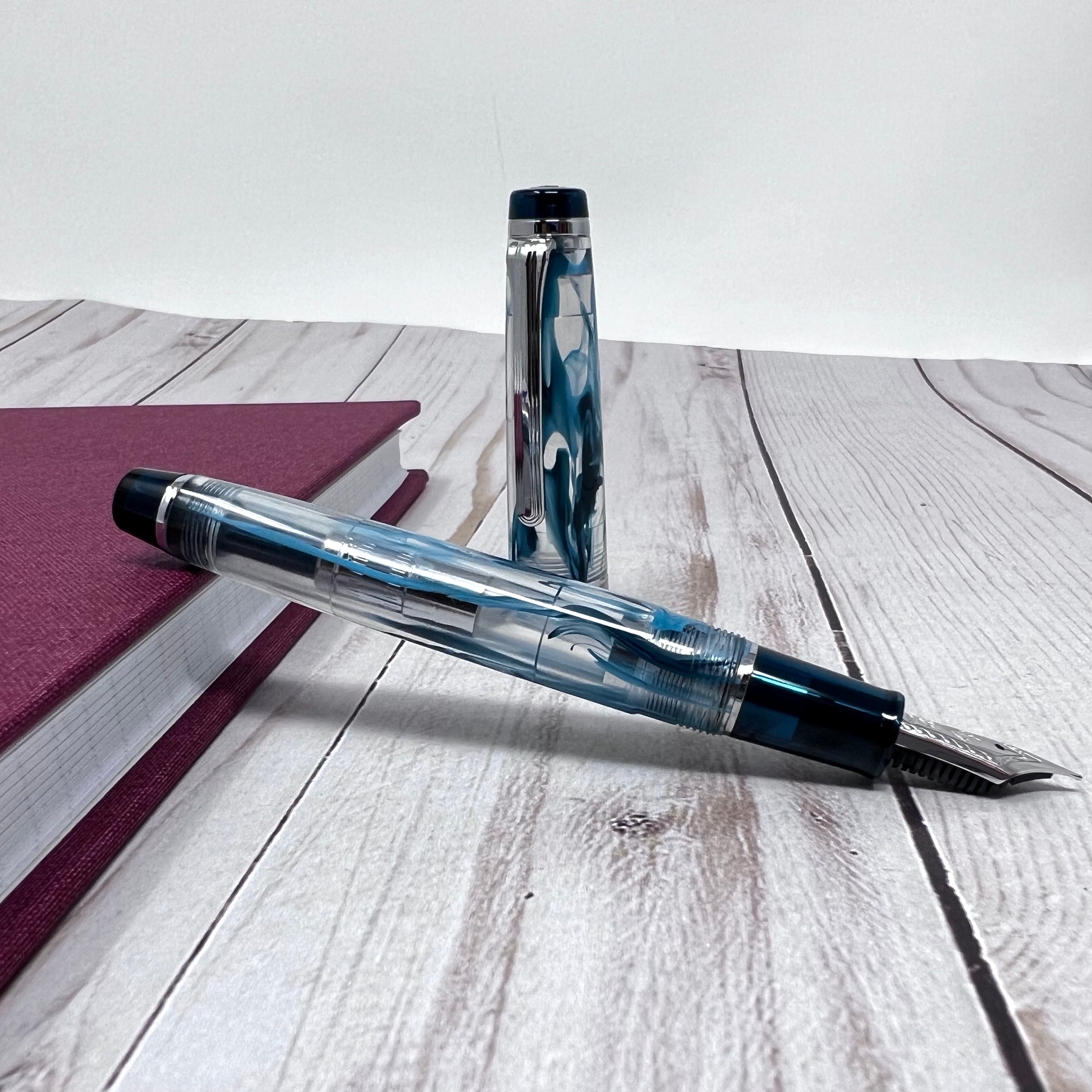 Sailor Professional Gear Fountain Pen - Veilio Blue Green - Standard (Bespoke Dealer Exclusive)-Pen Boutique Ltd