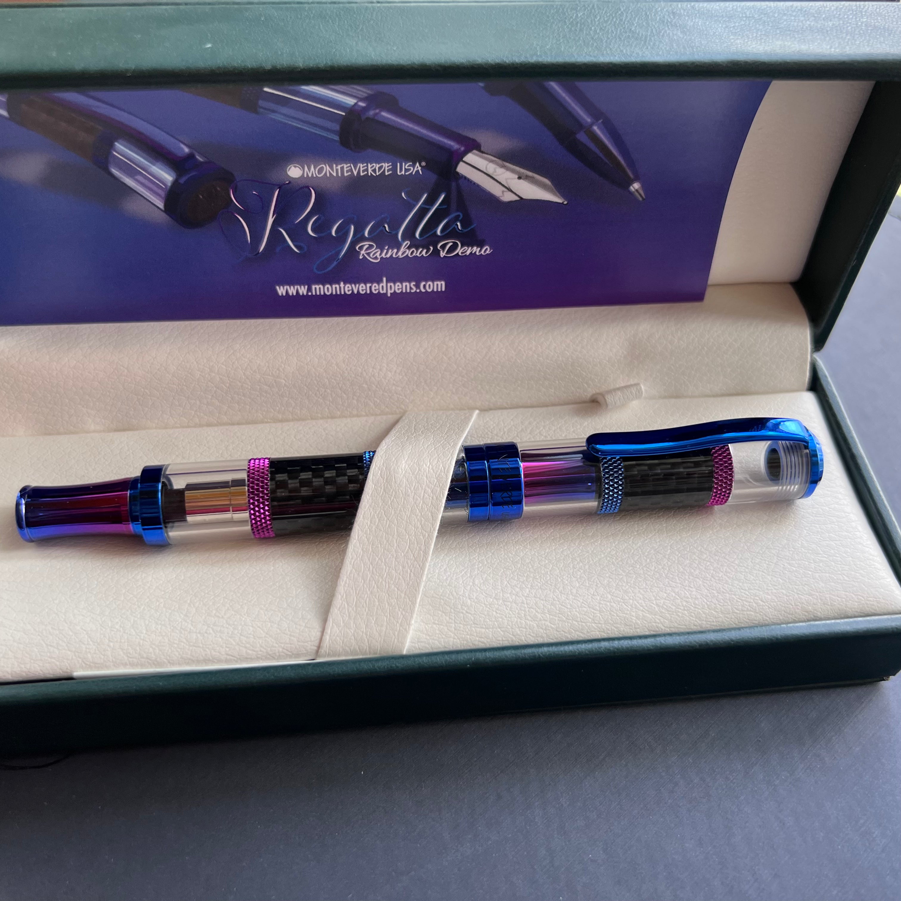 Monteverde Regatta Explorer Fountain Pen - Demo Rainbow (Limited Edition)-Pen Boutique Ltd