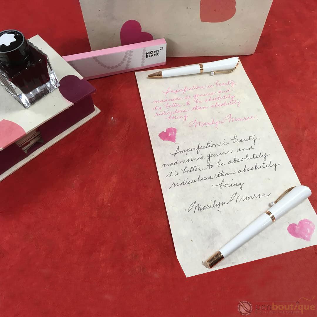 Montblanc Muses Marilyn Monroe Rollerball Pen - Special Edition - Pearl - Pen Boutique Ltd