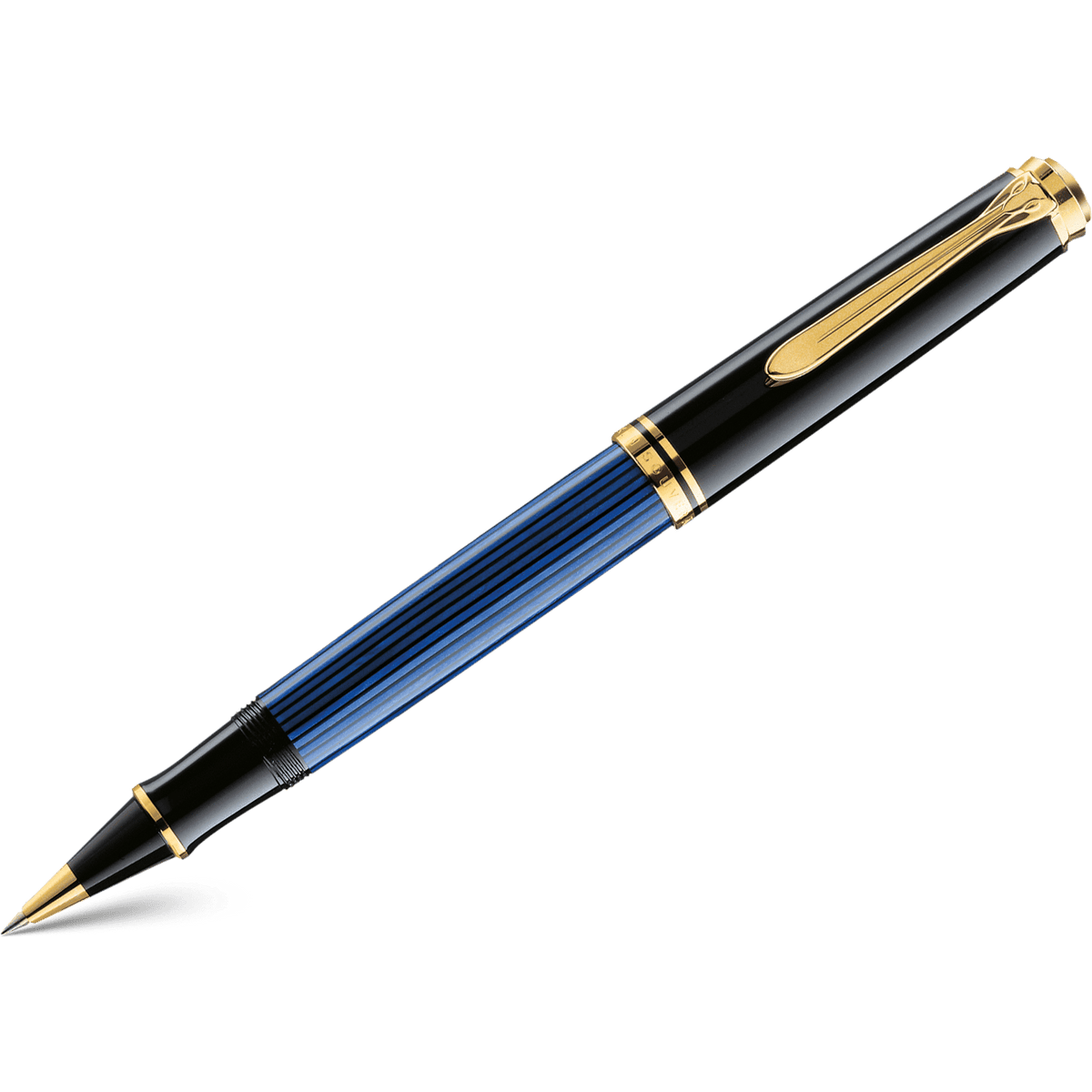 Pelikan Souveran Rollerball Pen - R600 Black/Blue - Pen Boutique Ltd
