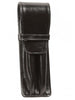 Aston Leather Black Finger Style Double Pen Case - Pen Boutique Ltd