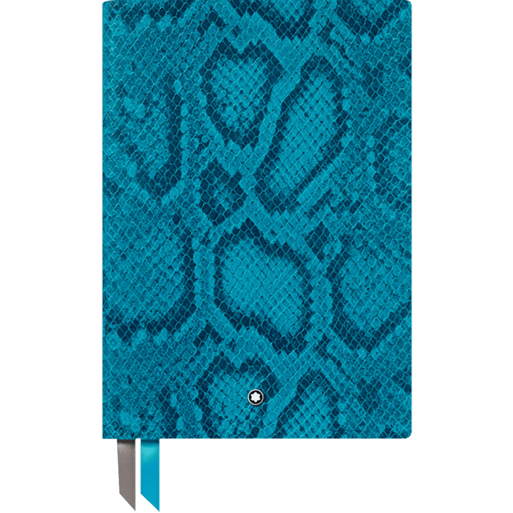 Montblanc Notebook - 146 Python Print Hawaiian Blue - Lined - Pen Boutique Ltd