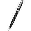 Sheaffer Prelude Fountain Pen - Black - Art Deco Chrome Trim - Pen Boutique Ltd